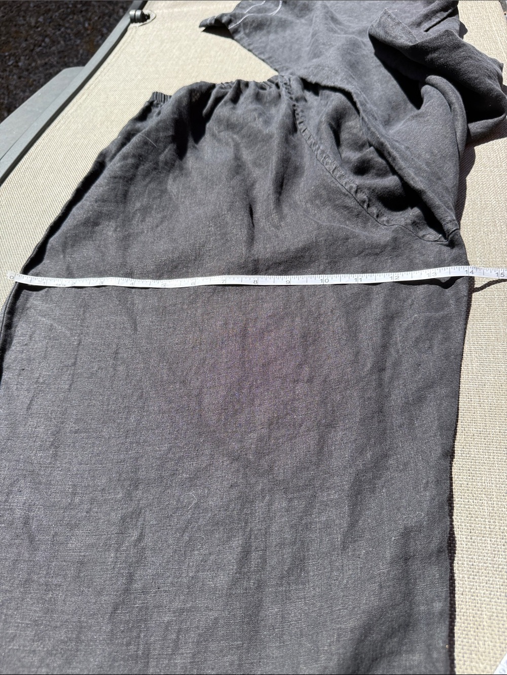 Relaxed Washed Black Bodil Two-Piece Linen Set - Picture 11 of 11